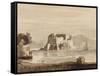 Castel Dell'Ovo-Achille Vianelli-Framed Stretched Canvas