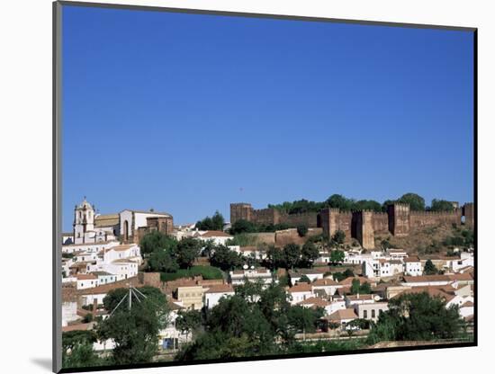 Castel Dos Mouros Overlooking Town, Silves, Algarve, Portugal-Tom Teegan-Mounted Photographic Print