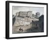 Castel Gandolfo, Papal Palace, Watercolour Drawing, Italy, 18th Century-null-Framed Giclee Print