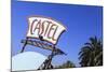 Castel Plage Beach Sign-Amanda Hall-Mounted Photographic Print