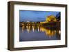 Castel Sant'Angelo and St. Peter's Basilica from the River Tiber at Night, Rome, Lazio, Italy-Stuart Black-Framed Photographic Print
