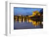 Castel Sant'Angelo and St. Peter's Basilica from the River Tiber at Night, Rome, Lazio, Italy-Stuart Black-Framed Photographic Print