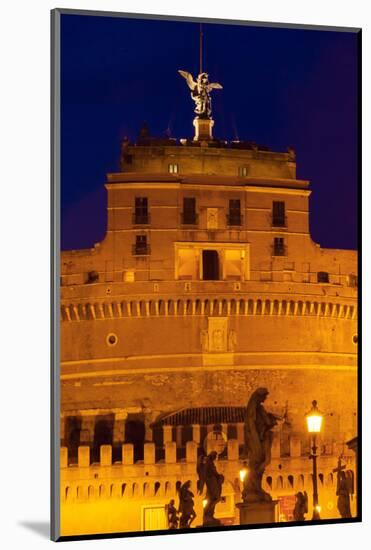 Castel Sant'Angelo and Statues of Ponte Sant'Angelo, UNESCO World Heritage Site, Rome, Lazio, Italy-Nico Tondini-Mounted Photographic Print