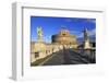 Castel Sant'Angelo Castle with Ponte Sant'Angelo Bridge, UNESCO World Heritage Site, Rome, Lazio, I-Hans-Peter Merten-Framed Photographic Print