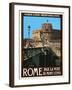 Castel Sant'Angelo, Roma Italy 1-Anna Siena-Framed Giclee Print