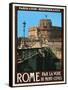 Castel Sant'Angelo, Roma Italy 1-Anna Siena-Framed Stretched Canvas