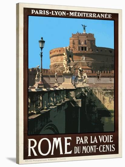 Castel Sant'Angelo, Roma Italy 1-Anna Siena-Stretched Canvas