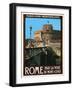 Castel Sant'Angelo, Roma Italy 1-Anna Siena-Framed Giclee Print