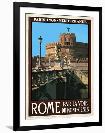 Castel Sant'Angelo, Roma Italy 1-Anna Siena-Framed Giclee Print