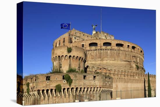 Castel Sant'Angelo, UNESCO World Heritage Site, Rome, Lazio, Italy, Europe-Hans-Peter Merten-Stretched Canvas