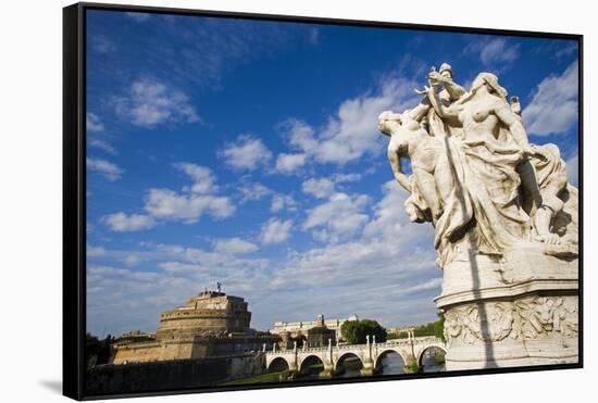 Castel Sant'angelo-Stefano Amantini-Framed Stretched Canvas