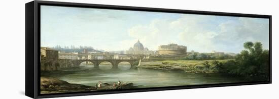 Castel Santangelo in Rome-null-Framed Stretched Canvas
