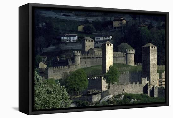 Castelgrande in Bellinzona ,Switzerland-null-Framed Stretched Canvas