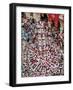 Castell human tower in front of the City Hall during the Festa Major Festival-Karol Kozlowski-Framed Photographic Print