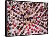 Castell human tower in front of the City Hall during the Festa Major Festival-Karol Kozlowski-Framed Stretched Canvas