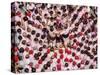 Castell human tower in front of the City Hall during the Festa Major Festival-Karol Kozlowski-Stretched Canvas