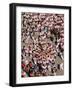 Castell human tower in front of the City Hall during the Festa Major Festival-Karol Kozlowski-Framed Photographic Print