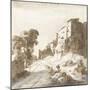 Castello Bomarzo, 1625-Bartholomeus Breenbergh-Mounted Giclee Print