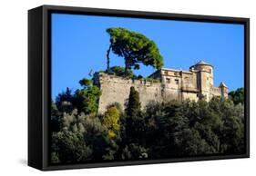 Castello Brown, Portofino, Genova (Genoa), Liguria, Italy, Europe-Carlo Morucchio-Framed Stretched Canvas