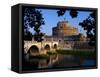 Castello Sant Angelo and River Tiber, Rome, Lazio, Italy, Europe-Charles Bowman-Framed Stretched Canvas