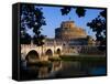 Castello Sant Angelo and River Tiber, Rome, Lazio, Italy, Europe-Charles Bowman-Framed Stretched Canvas
