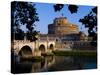 Castello Sant Angelo and River Tiber, Rome, Lazio, Italy, Europe-Charles Bowman-Stretched Canvas