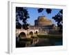 Castello Sant Angelo and River Tiber, Rome, Lazio, Italy, Europe-Charles Bowman-Framed Photographic Print