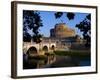 Castello Sant Angelo and River Tiber, Rome, Lazio, Italy, Europe-Charles Bowman-Framed Photographic Print