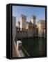 Castello Scaligero, Sirmione, Lago Di Garda (Lake Garda), Lombardy, Italy, Europe-Sergio Pitamitz-Framed Stretched Canvas