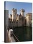 Castello Scaligero, Sirmione, Lago Di Garda (Lake Garda), Lombardy, Italy, Europe-Sergio Pitamitz-Stretched Canvas