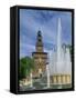Castello Sforzesco, Milan, Lombardy, Italy, Europe-Hans Peter Merten-Framed Stretched Canvas