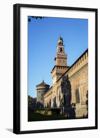 Castello Sforzesco (Sforza Castle), Milan, Lombardy, Italy, Europe-Yadid Levy-Framed Photographic Print