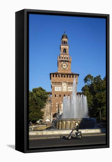 Castello Sforzesco (Sforza Castle), Milan, Lombardy, Italy, Europe-Yadid Levy-Framed Stretched Canvas