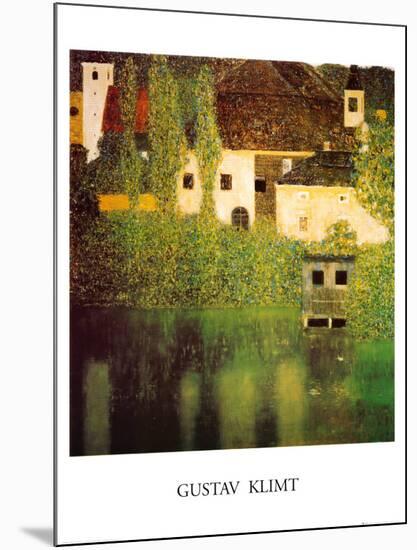 Castello Sul Lago Atter-Gustav Klimt-Mounted Art Print