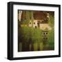 Castello Sul Lago Atter-Gustav Klimt-Framed Art Print