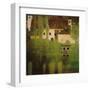 Castello Sul Lago Atter-Gustav Klimt-Framed Art Print