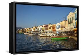 Castellorizo Island, Megisti, Greece-Ali Kabas-Framed Stretched Canvas