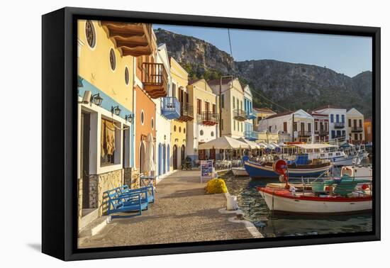 Castellorizo Island, Megisti, Greece-Ali Kabas-Framed Stretched Canvas