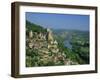 Castelnaud and the River Dordogne, Dordogne, Aquitaine, France, Europe-Roy Rainford-Framed Photographic Print