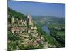 Castelnaud and the River Dordogne, Dordogne, Aquitaine, France, Europe-Roy Rainford-Mounted Photographic Print