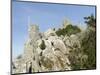 Castelo dos Mouros, the Moors Castle, in Sintra near Lisbon, part of the UNESCO World Heritage. Por-Martin Zwick-Mounted Photographic Print