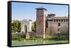 Castelvecchio Fortress Dating from 1355-Nico-Framed Stretched Canvas