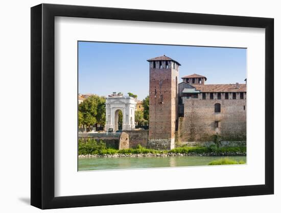 Castelvecchio Fortress Dating from 1355-Nico-Framed Photographic Print