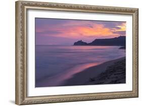 Castiglione Della Pescaia, Roccamare Beach at Sunset, Grosseto, Tuscany, Italy, Europe-John-Framed Photographic Print