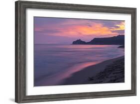 Castiglione Della Pescaia, Roccamare Beach at Sunset, Grosseto, Tuscany, Italy, Europe-John-Framed Photographic Print