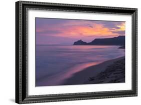 Castiglione Della Pescaia, Roccamare Beach at Sunset, Grosseto, Tuscany, Italy, Europe-John-Framed Photographic Print