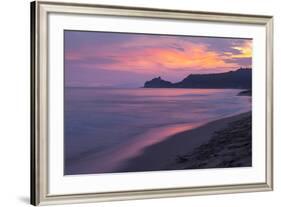 Castiglione Della Pescaia, Roccamare Beach at Sunset, Grosseto, Tuscany, Italy, Europe-John-Framed Photographic Print