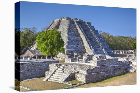 Castillo De Kukulcan, Mayapan, Mayan Archaeological Site, Yucatan, Mexico, North America-Richard Maschmeyer-Stretched Canvas