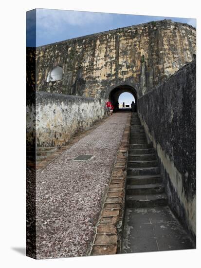 Castillo San Felipe Del Morro, Old Spanish Fortress, San Juan, Puerto Rico, West Indies, Caribbean-Sylvain Grandadam-Stretched Canvas