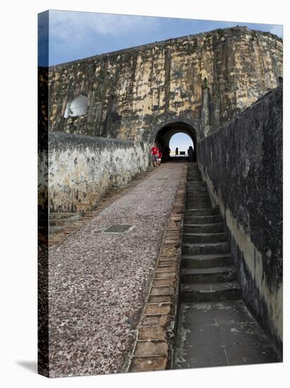 Castillo San Felipe Del Morro, Old Spanish Fortress, San Juan, Puerto Rico, West Indies, Caribbean-Sylvain Grandadam-Stretched Canvas